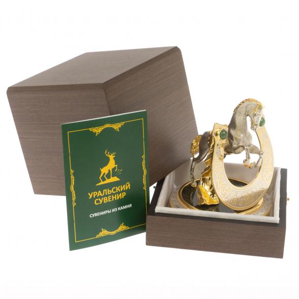Сувенир &amp;quot;Подкова на счастье&amp;quot; нефрит Златоуст 129862