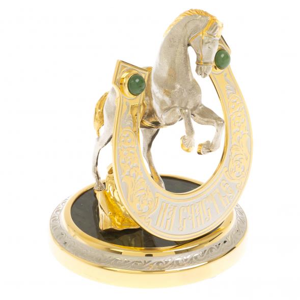 Сувенир &amp;quot;Подкова на счастье&amp;quot; нефрит Златоуст 129862