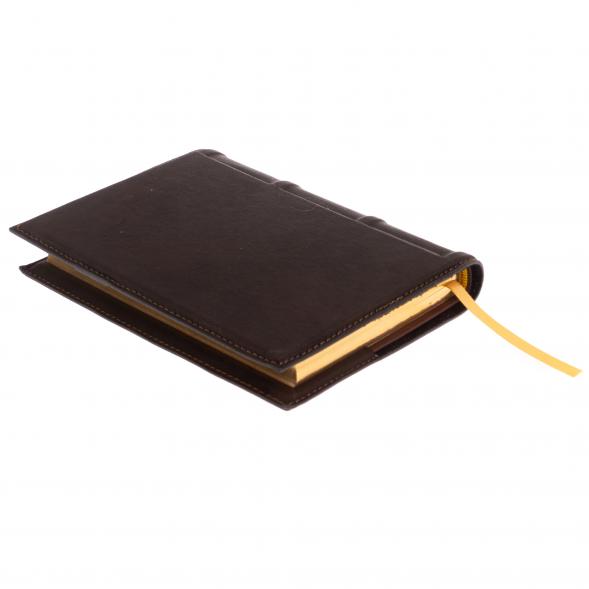 Ежедневник &amp;quot;Держава&amp;quot; А6 обложка из коричневой кожи Златоуст 126465