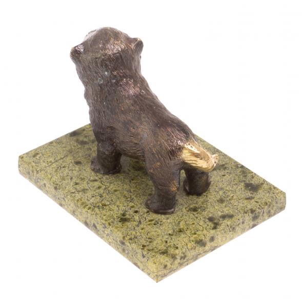 Статуэтка из бронзы &amp;quot;Чао чао&amp;quot; змеевик 126549