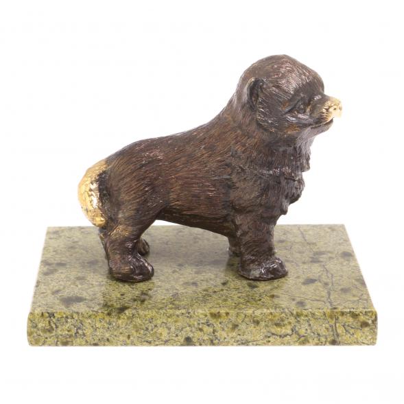 Статуэтка из бронзы &amp;quot;Чао чао&amp;quot; змеевик 126549