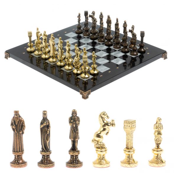 Шахматы подарочные &amp;quot;Ренессанс&amp;quot; доска 36х36 см / серый мрамор 127948