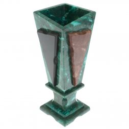 Подарочная ваза из змеевика  &amp;quot;Силуэт&amp;quot; 10х10х29 см