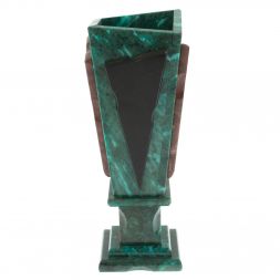 Подарочная ваза из змеевика  &amp;quot;Силуэт&amp;quot; 10х10х29 см