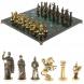 Шахматы &amp;quot;Римские&amp;quot; из бронзы и шабровского змеевика 44х44 см 129663