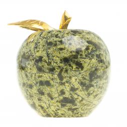 Сувенир &amp;quot;Яблоко&amp;quot; среднее камень змеевик 6х6,5 см