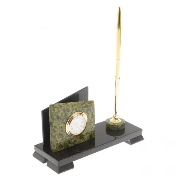 Настольный мини-набор из змеевика 113257