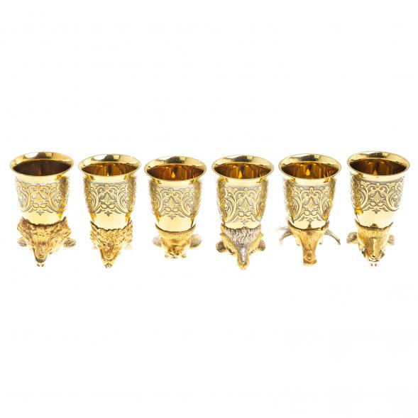 Стопки перевертыши &amp;quot;Лесные звери&amp;quot; набор 6 шт Златоуст 123672