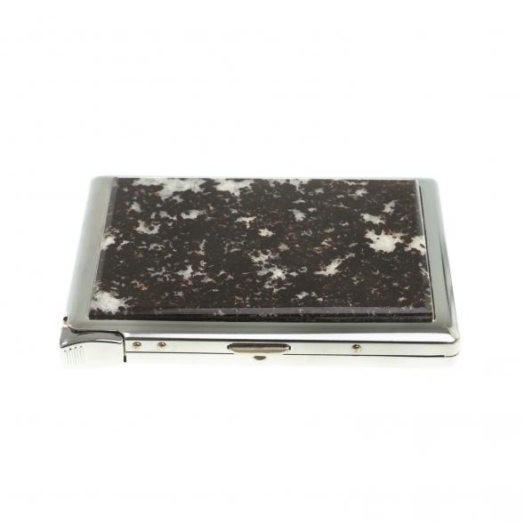 Портсигар на 10 сигарет с зажигалкой камень флогопит 124210