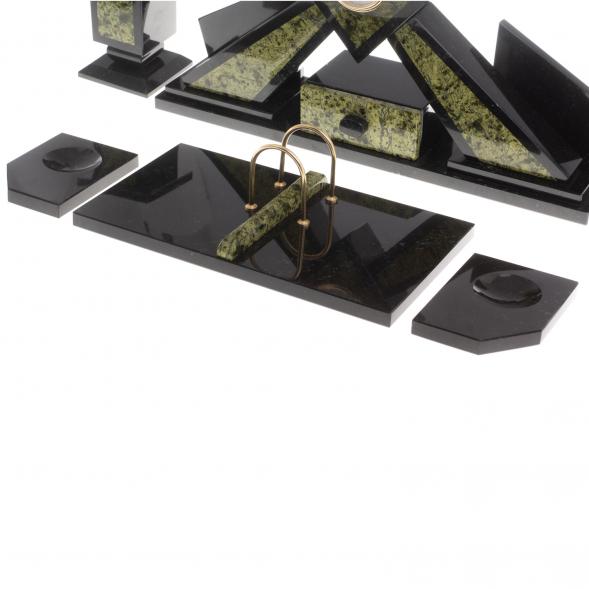 Письменный набор &amp;quot;Герб России&amp;quot; змеевик бронза 124278