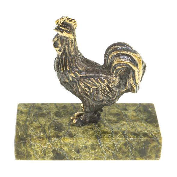 Статуэтка из бронзы на подставке из змеевика &amp;quot;Курочка&amp;quot; 116192