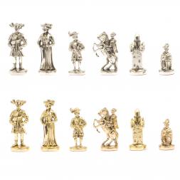 Шахматы &amp;quot;Средневековье&amp;quot; камень обсидиан оникс 42х42 см