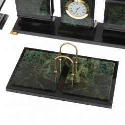 Письменный прибор "Орёл" из нефрита на ножках