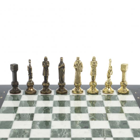 Шахматы подарочные &amp;quot;Ренессанс&amp;quot; доска 36х36 см мрамор / змеевик 127949