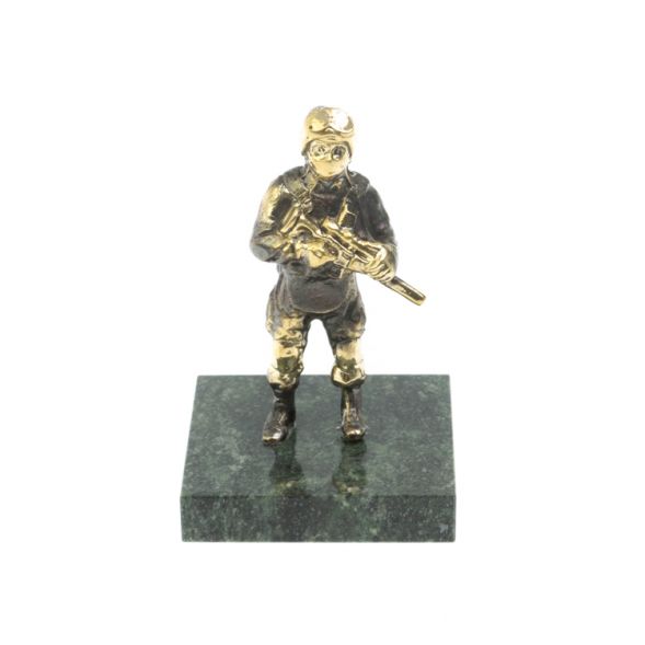 Статуэтка &amp;quot;Солдат-спецназовец&amp;quot; из бронзы 128268