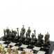 Шахматы подарочные &amp;quot;Железнодорожники&amp;quot; из бронзы и мрамора доска 48х48 см 128642