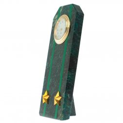 Часы-погон &amp;quot;Подполковник прокуратуры РФ&amp;quot; камень змеевик