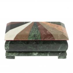 Шкатулка для денег &amp;quot;Купюра&amp;quot; с мозаикой из змеевика