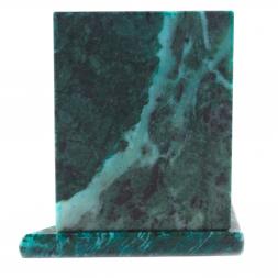 Икона с подсвечником Спиридон Тримифунтский из змеевика малая