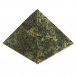 Пирамида 5х5х4,5 см камень змеевик