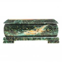 Шкатулка с иллюстрацией &amp;quot;Я тебя люблю&amp;quot; камень змеевик 17,5х9,5х7,5 см