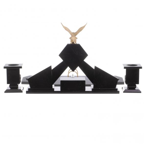 Письменный набор &amp;quot;Орел&amp;quot; змеевик бронза 124279