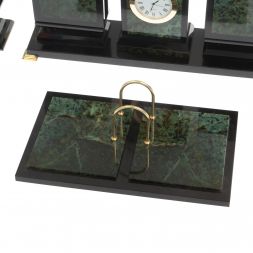 Письменный прибор &amp;quot;Лев&amp;quot; из нефрита на ножках