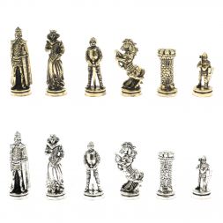 Шахматы &amp;quot;Рыцари&amp;quot; доска 36х36 см / серый мрамор