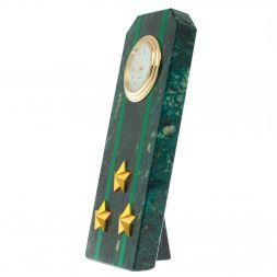 Часы-погон &amp;quot;Полковник прокуратуры РФ&amp;quot; камень змеевик