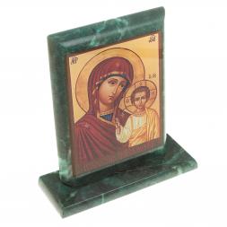 Икона &amp;quot;Казанская БМ&amp;quot; змеевик 15х5х15,5 см