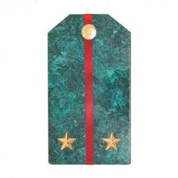 Сувенирный магнит &amp;quot;Погон Лейтенант ВС&amp;quot; камень змеевик