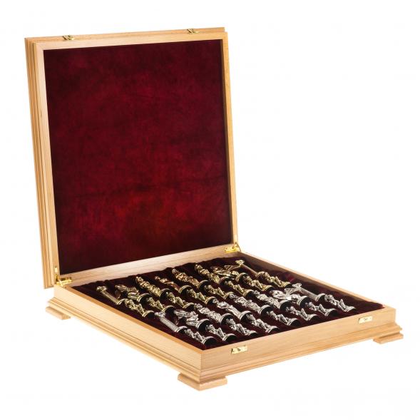 Шахматный ларец &amp;quot;Восточные&amp;quot; доска бук 43,5х43,5 см 123760