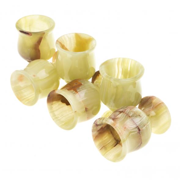 Набор рюмок из оникса 4х6 см 20 мл (1,5х2,5) 6 шт в коробке 123949