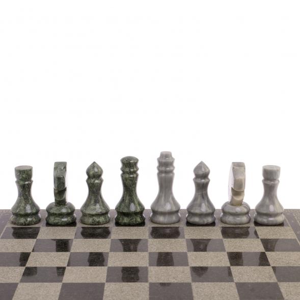 Шахматы с гравировкой &amp;quot;Греческий орнамент&amp;quot; 40х40 см гранит 125955