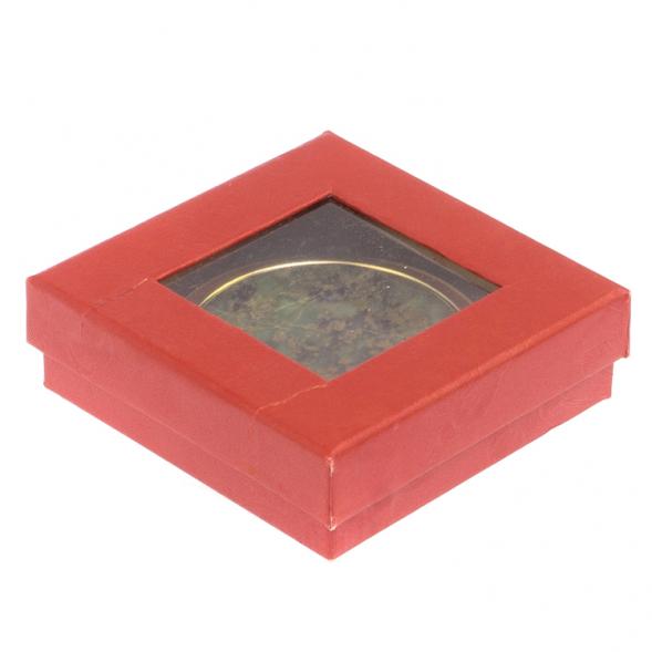 Карманное зеркальце из камня офит цвет золото 126161