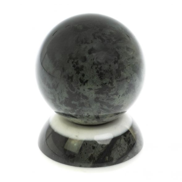 Шар на подставке из змеевика 9,5 см 128871