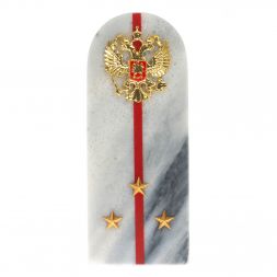 Сувенир погон &amp;quot;Ст. Лейтенант МВД&amp;quot; камень мрамор