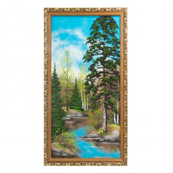 Картина из каменной крошки &amp;quot;Весна&amp;quot; багет 47х87 см 122842