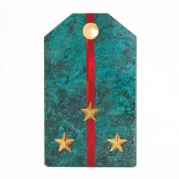 Сувенирный магнит &amp;quot;Погон Старший лейтенант ВС&amp;quot; камень змеевик