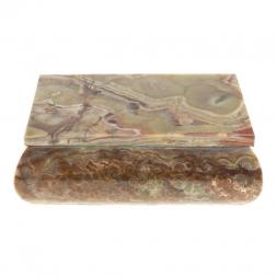 Шкатулка из оникса 15х10,5х5 см (4х6)