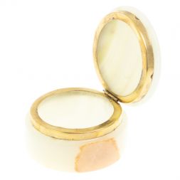 Шкатулка из оникса круглая 7,5х7,5х7,5 см (3)