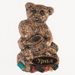 Магнит "Медведь с бочонком"