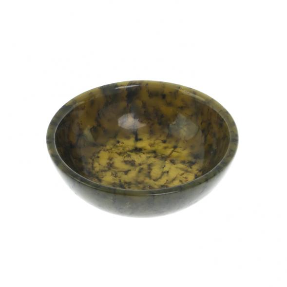 Соусник из нефрита 9х9х2,5 см 65 мл 128104