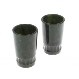 Набор стопок из нефрита &amp;quot;Грани&amp;quot; для текилы 4,5х4,5х7,5 см