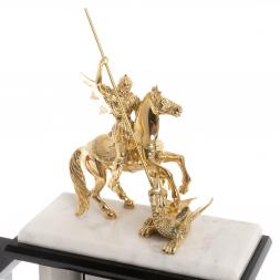 Настольный набор "Георгий Победоносец" мрамор