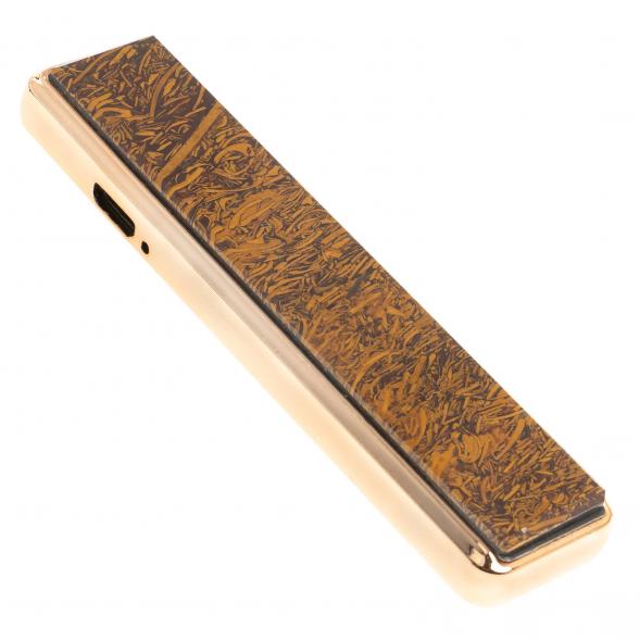 Электронная зажигалка камень змеиная яшма зарядка USB 123222