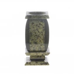 Карандашница из змеевика 6,5х6,5х13 см