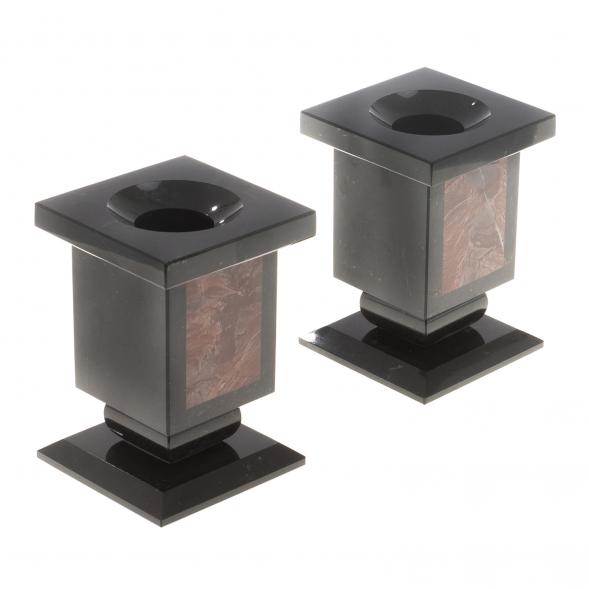 Письменный набор из лемезита &amp;quot;Орел&amp;quot; с лотком для бумаг А4 и бюваром 124524