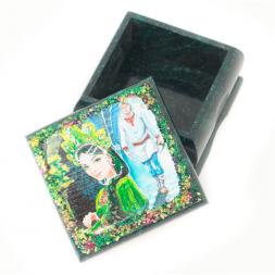 Шкатулка &amp;quot;Хозяйка медной горы&amp;quot; 10х10х6 см