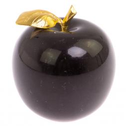 Яблоко из черного змеевика 7,5х7,5х8 см